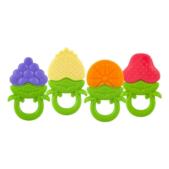 Jouet de dentition Fruity Chews™ de Nûby™ - Orange, Fraise, Ananas ou Raisin Pour les enfants de 3 mois+
