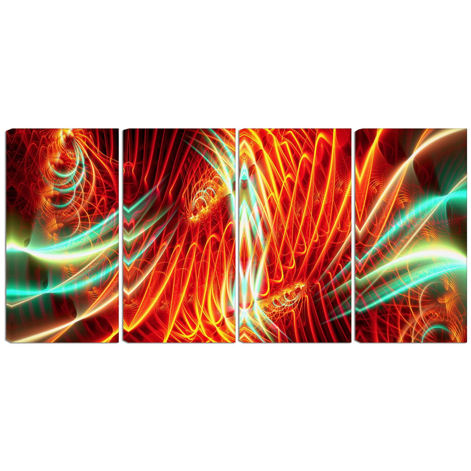 Design Art Light Show Abstract Canvas Wall Art Walmart Canada