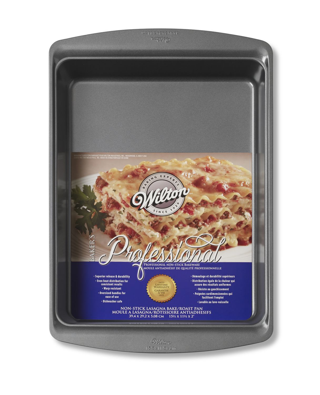 WILTON Baker's Professional 11x15" NonStick Bakeware Lasagna/Roast Pan