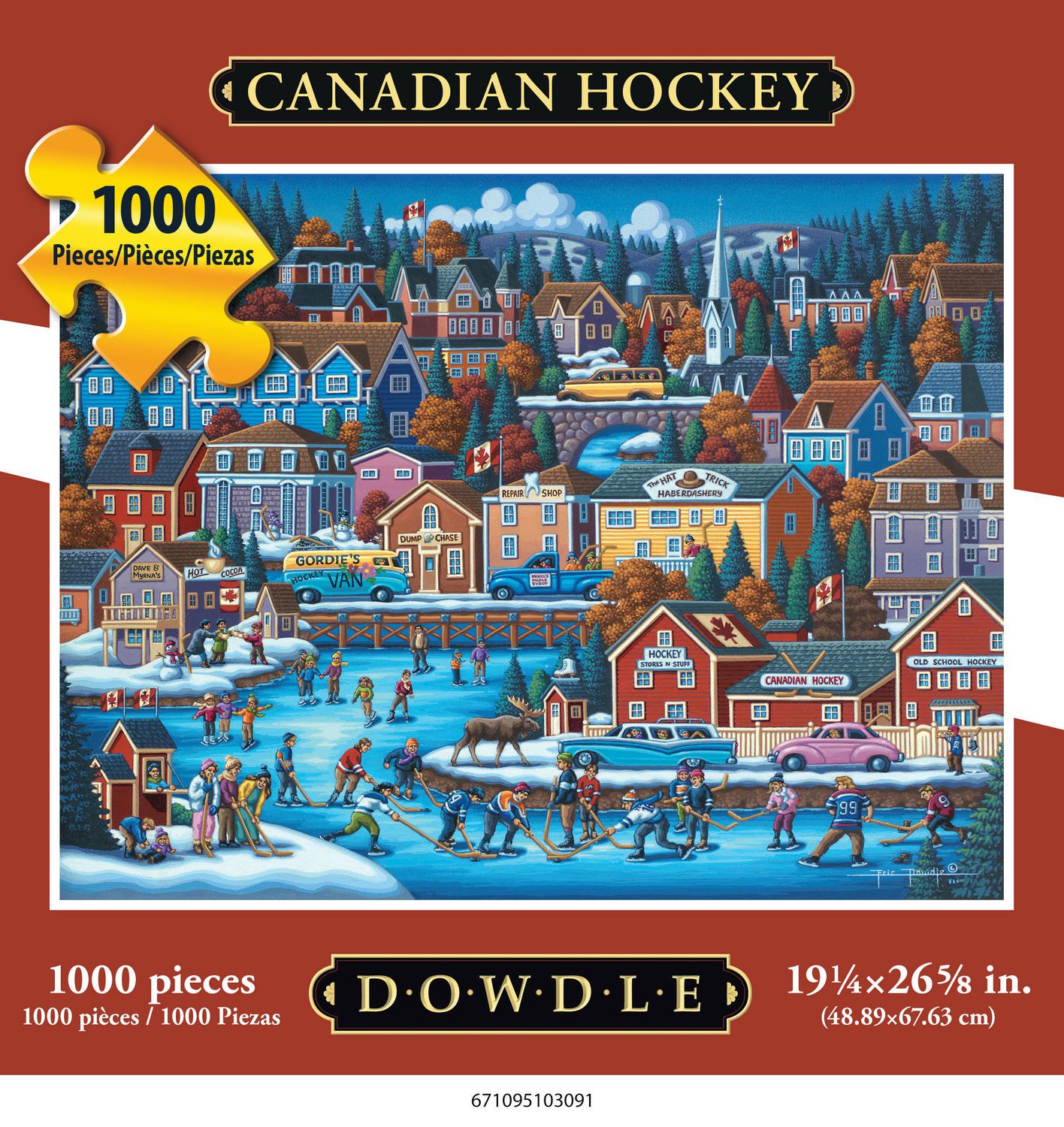 Americana Art Canadian Hockey Jigsaw Puzzle Walmart Canada