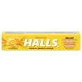thumbnail image 1 of HALLS Honey Lemon Cough Drops, Throat Lozenges, Sore Throat Relief, Mentho-Lyptus, 1 of 8