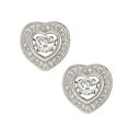 thumbnail image 1 of Quintessential Sterling Silver Earring Heart Stud Cz, 1 of 4