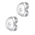 thumbnail image 3 of Quintessential Sterling Silver Earring Heart Stud Cz, 3 of 4