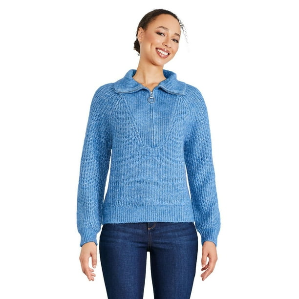 Women's HalfZip Sweater Walmart.ca