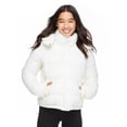 thumbnail image 1 of No Boundaries Women's Cropped Puffer Jacket, 1 of 6