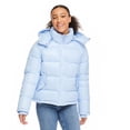 thumbnail image 1 of No Boundaries Women's Cropped Puffer Jacket, 1 of 6