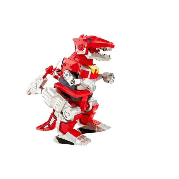 Figurines Armure de combat Power Rangers Imaginext de Fisher-Price - Ranger rouge et Zord T-Rex