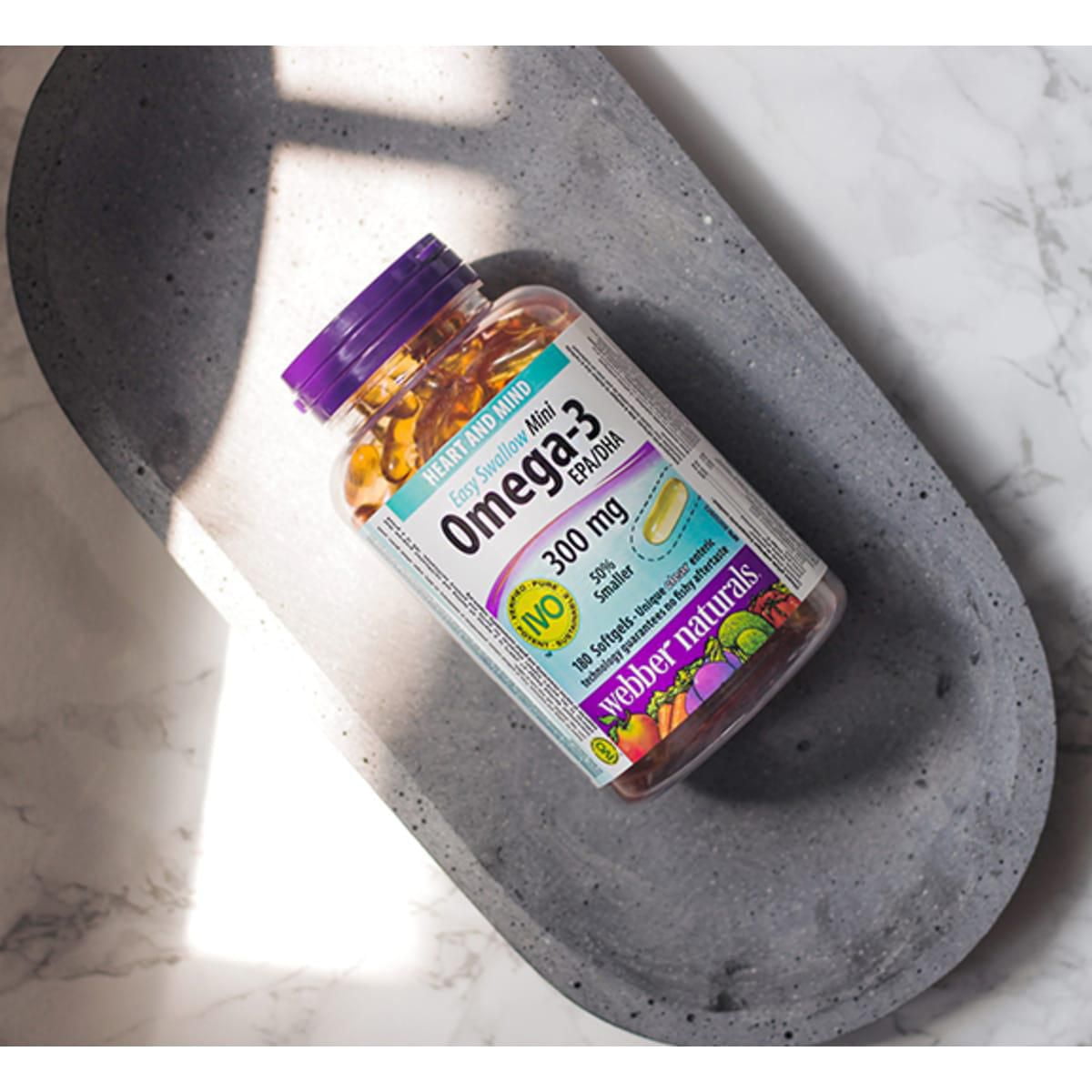 Webber Naturals Mini Oméga-3 Mini Facile à avaler, 300 mg