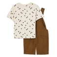 thumbnail image 2 of George Toddler Boys' Shortall 2-Piece Set, 2 of 2