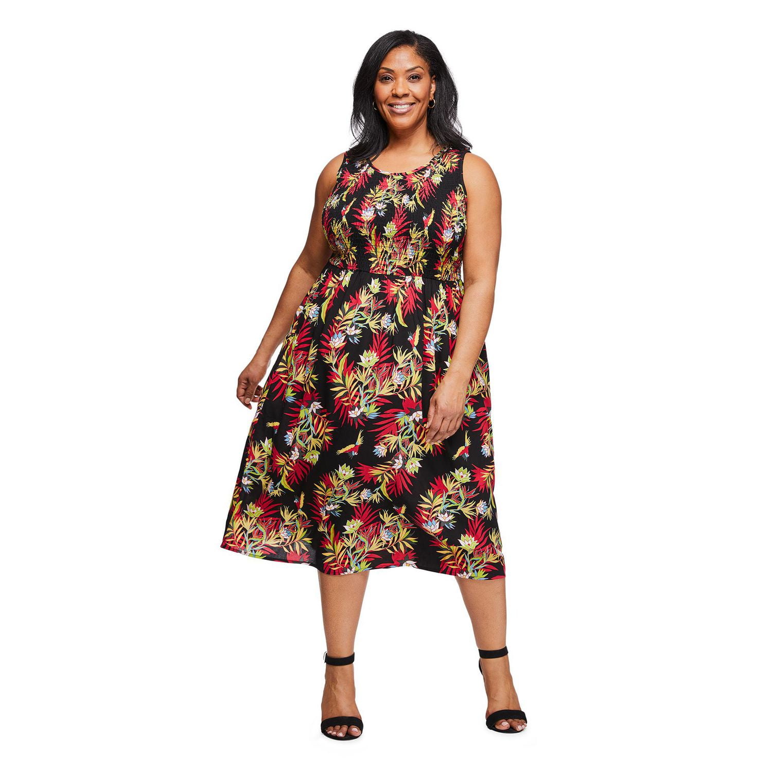 Iyla Women's Plus Smocked Maxi Dress