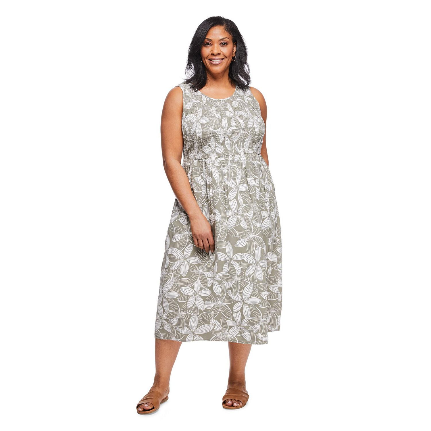 Iyla Women's Plus Smocked Maxi Dress