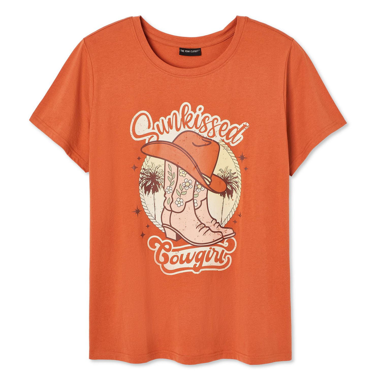 The Pink Closet Women's Plus Crew Neckline Tee