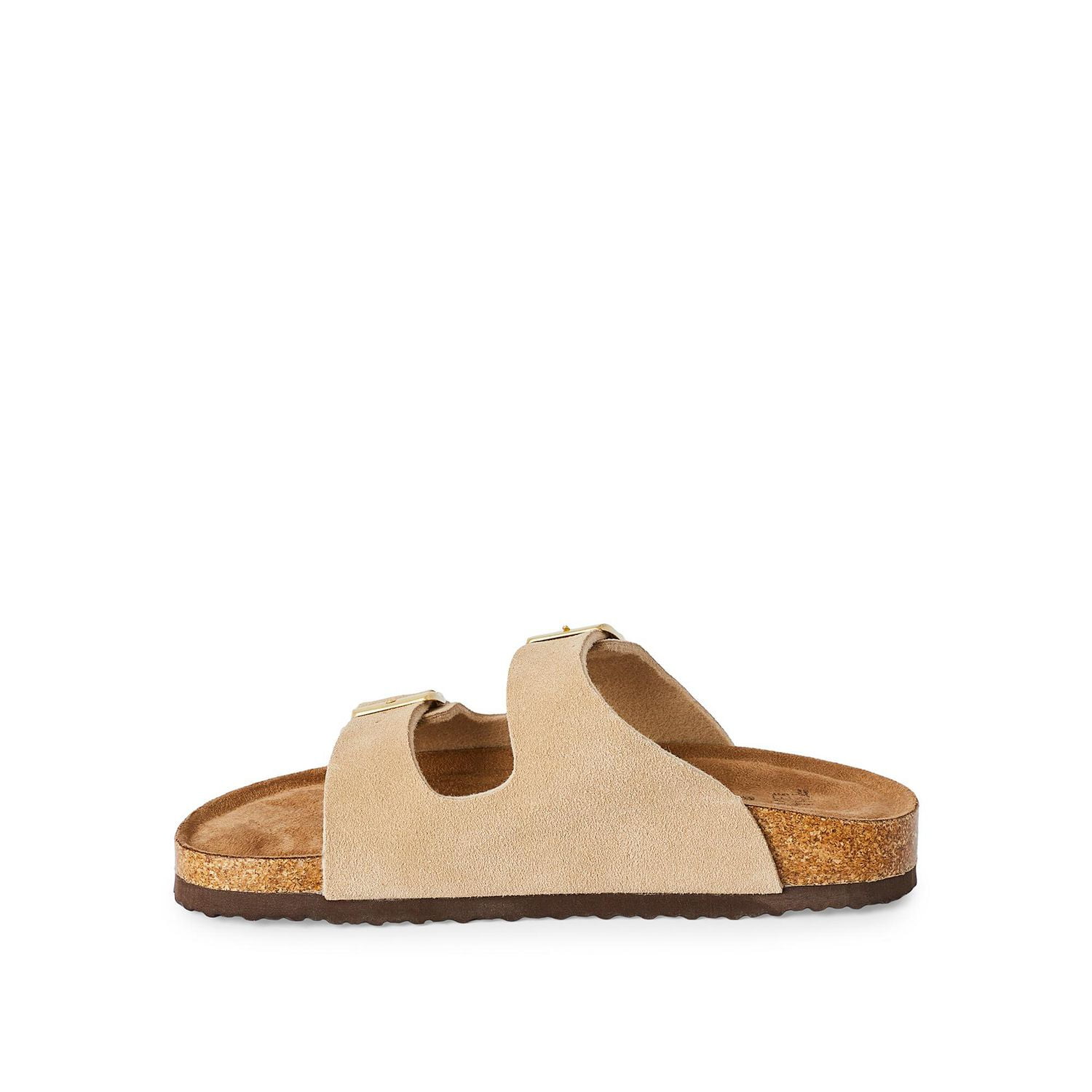 Time and Tru Women's Double Buckled Sandals, Wide Width Sizes 6-11