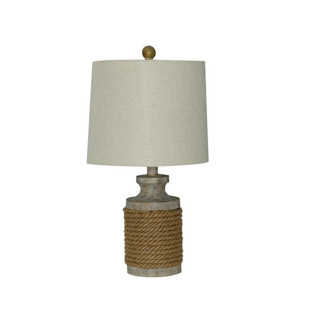 Home Trends Lampe de table rustique à cordage