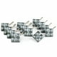 Ensemble de 12 crochets de rideau de douche Diamant – image 1 sur 1