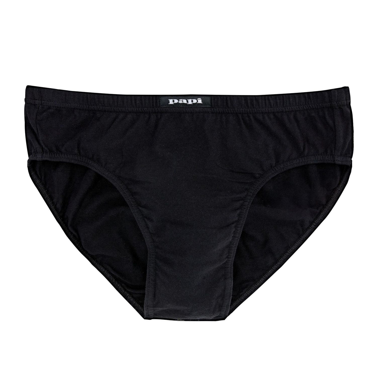 PAPI Men's Premium Cotton Low-Rise Briefs, 6 Pack