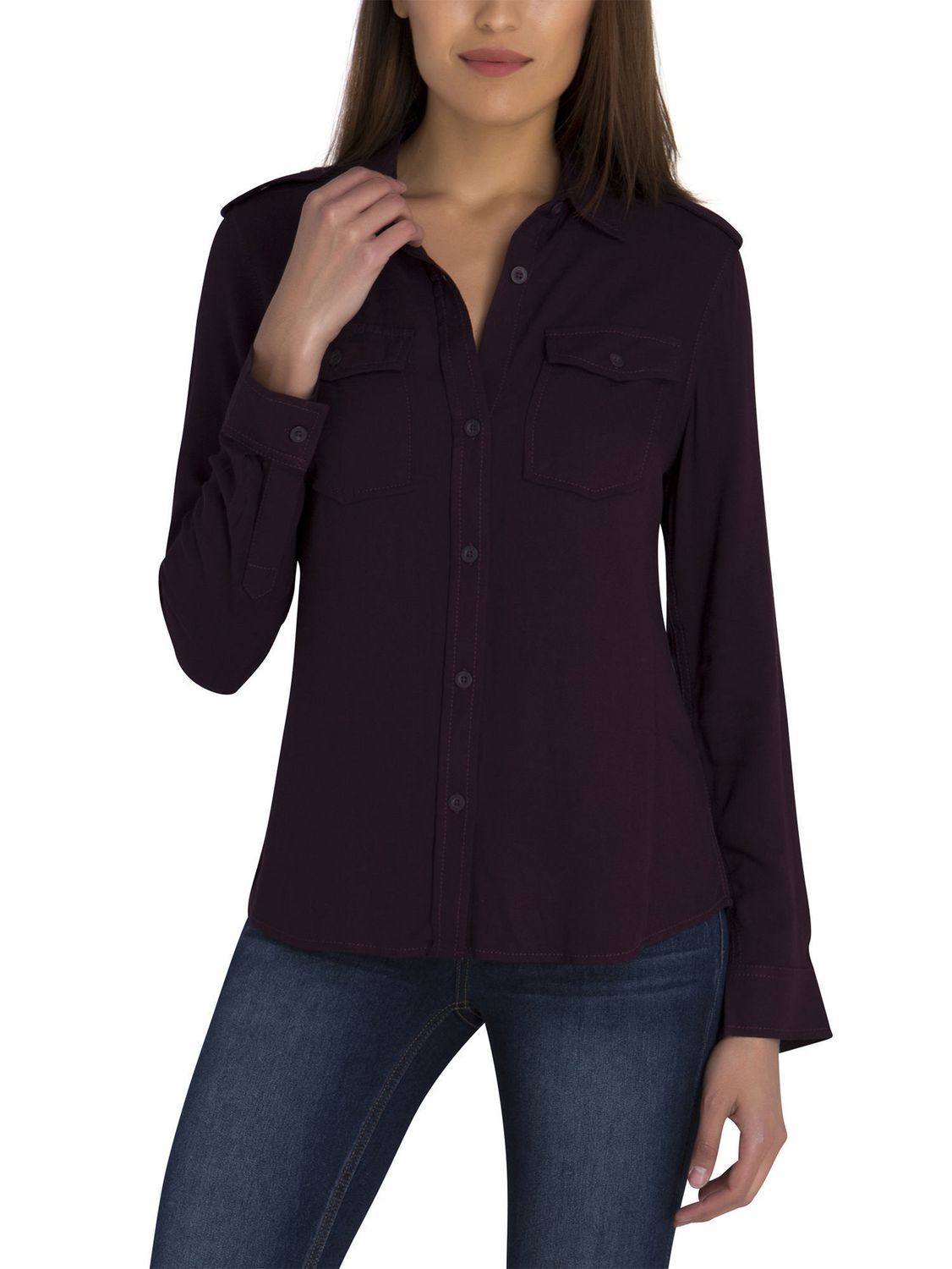 Jordache Women's Utility Denim Shirt | Walmart Canada