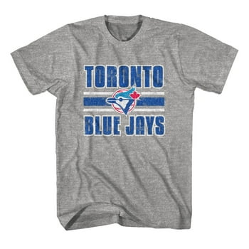 MLB Toronto Blue Jays Mens Retro Stripe Short Sleeve Crew *On-Line Exclusive