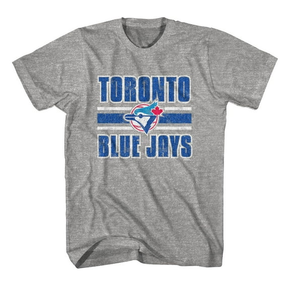 MLB Toronto Blue Jays Crew à manches courtes à rayures rétro pour hommes *Exclusivité en ligne