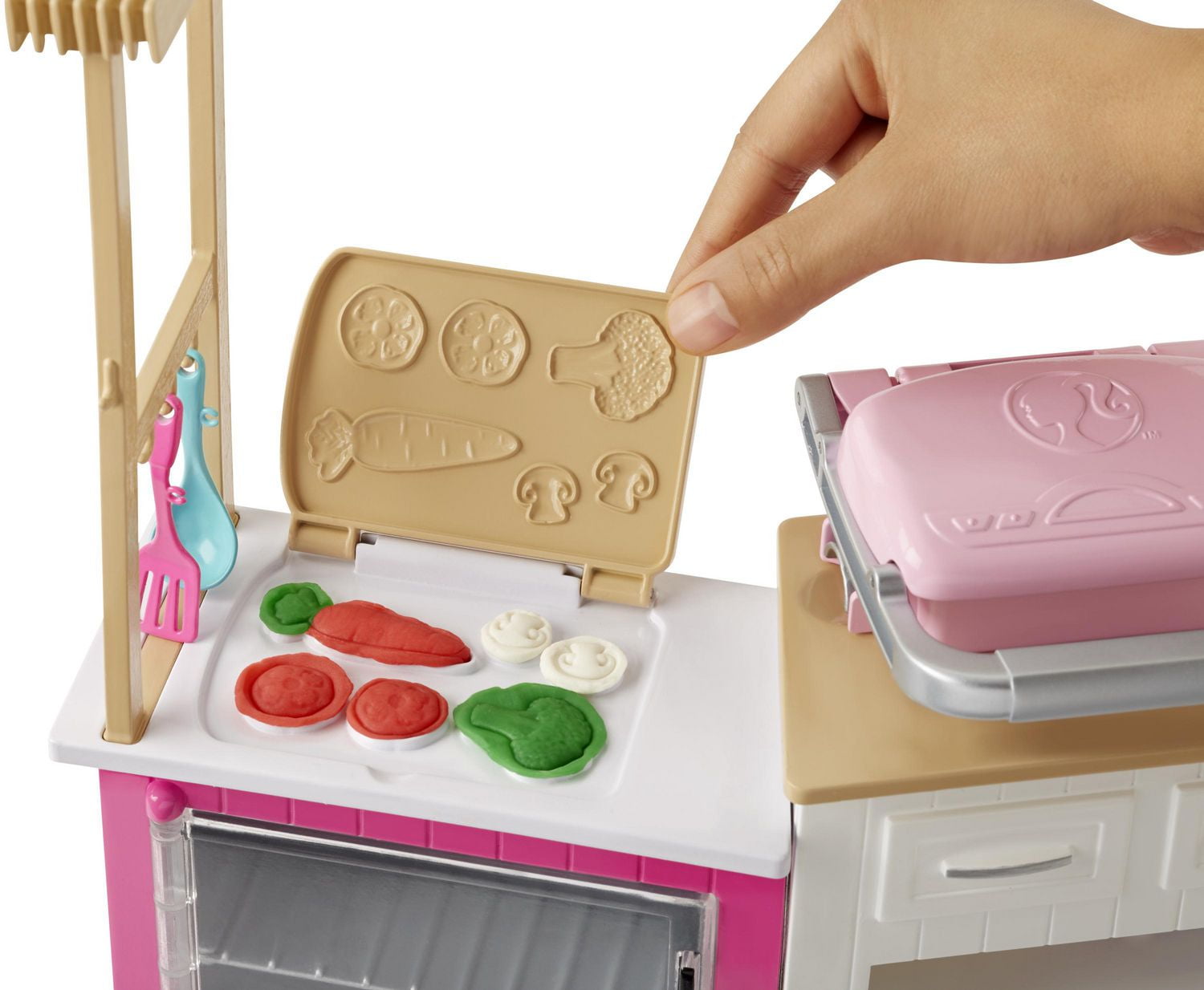 Barbie kitchen cooking set online