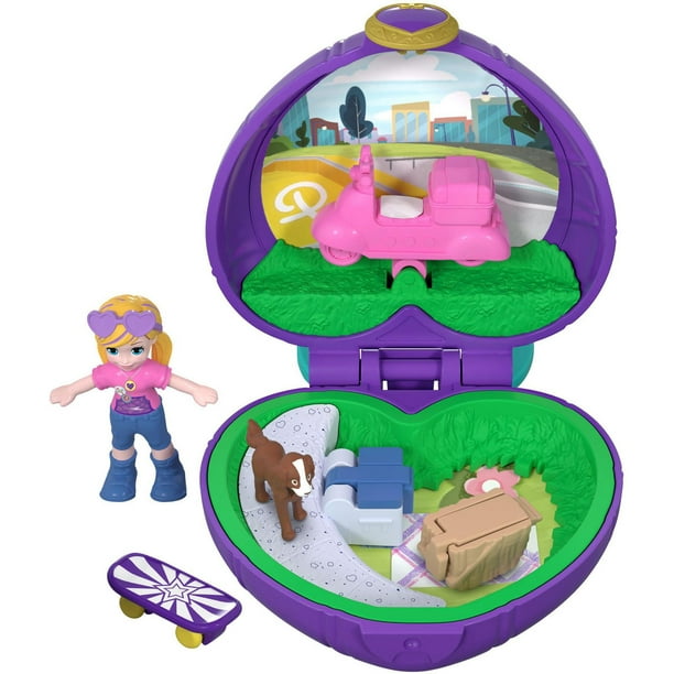 Coffret Polly Pocket Monde minuscule, petites poupées et accessoires, 4 ans  et plus