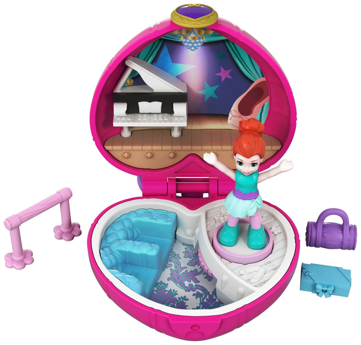 Polly Pocket Tiny Pocket Places Ballet Compact! Lila Doll | Walmart Canada