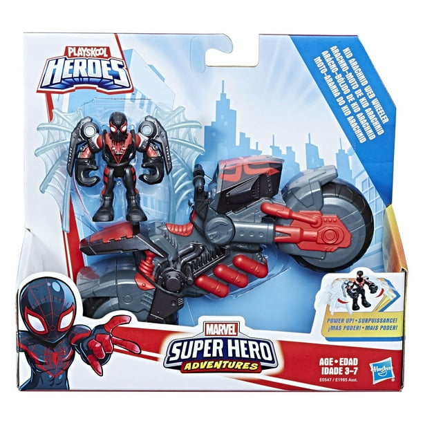 Super arachno-moto et figurine articulée avec ailes Marvel Spider