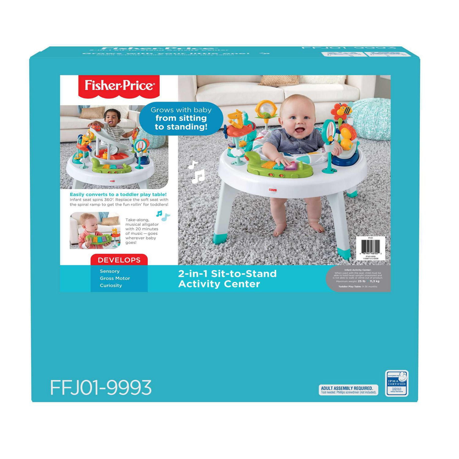 Fisher Price 2 in 1 Like a Boss Activity Center baby entertainer and play table Walmart