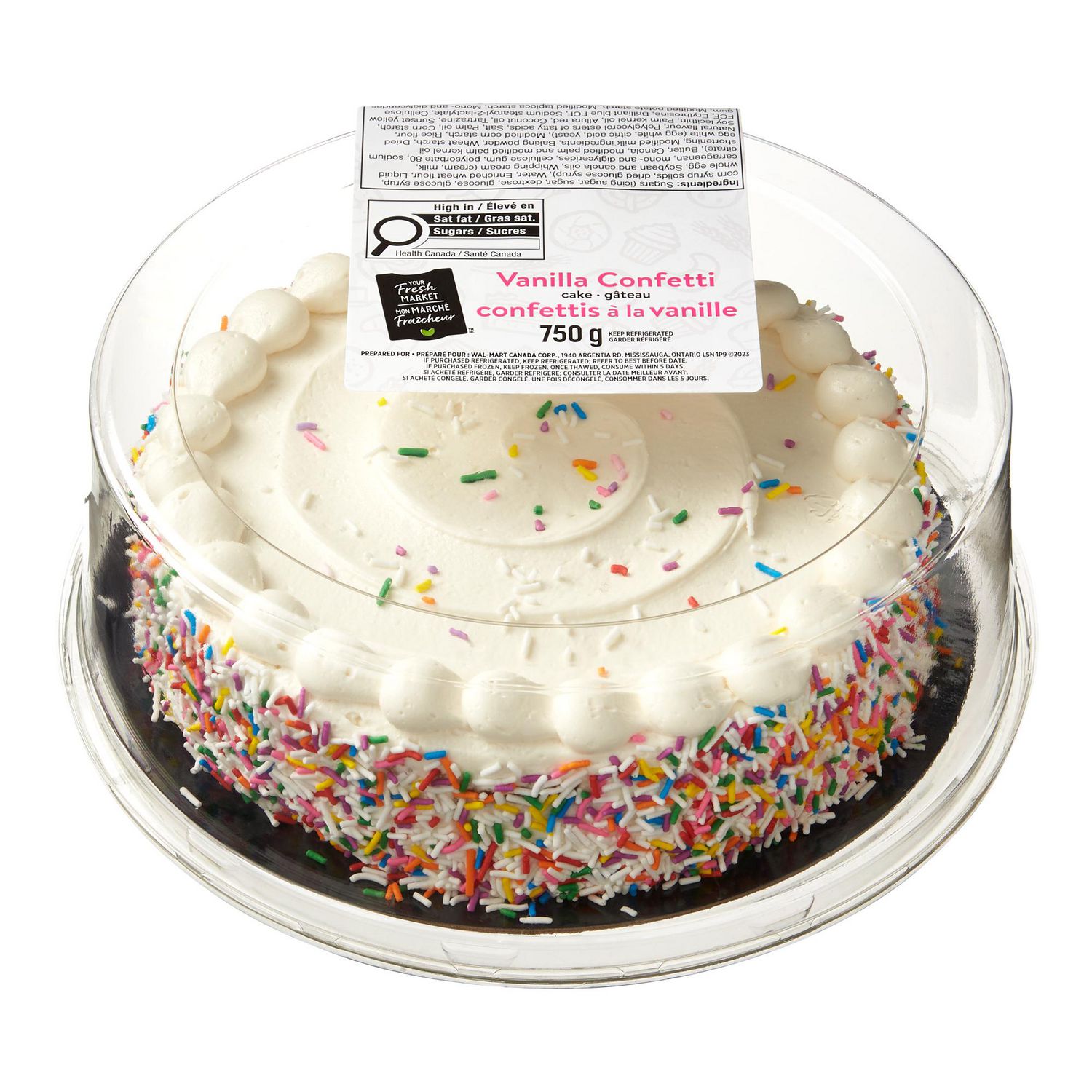 Gâteau d'anniversaire aux confettis - 5 ingredients 15 minutes