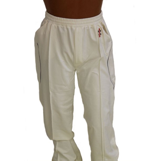 Pantalon en XP ivoire avec bordure marine Gray Nicolls, taille petite
