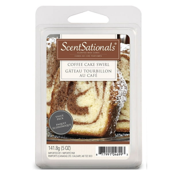 Paquet économique de cubes de cire parfumés « gâteau tourbillon au café » de ScentSationals