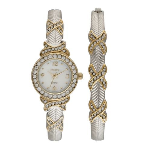 Elgin Ladies' Silvertone Watch Bangle