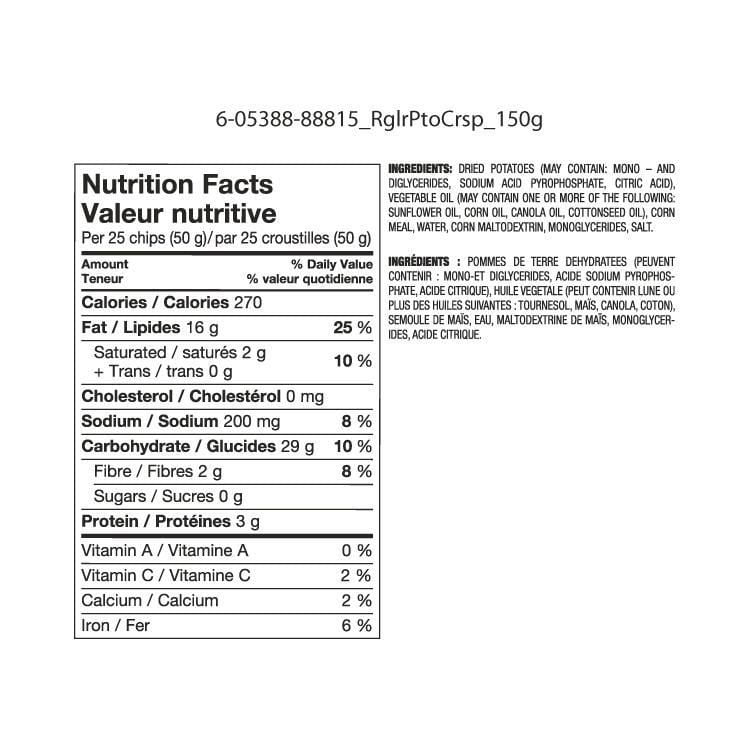 Great Value Regular Potato Chips Walmart Canada