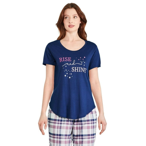 George Women's Scoop Neckline Pajama Tee - Walmart.ca