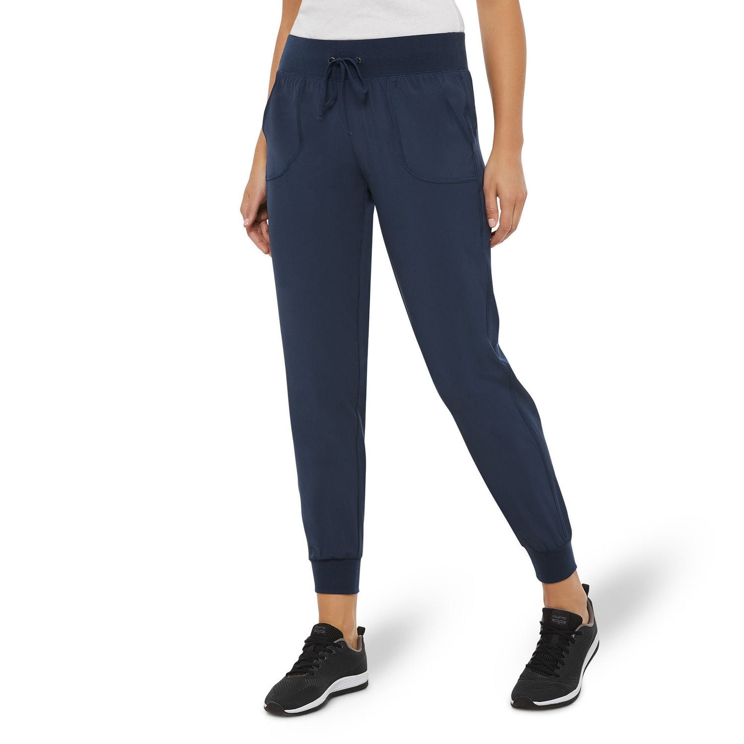 Athletic Works Women's Athleisure Soft Jogger Pants, Blue, XXL at   Women's Clothing store