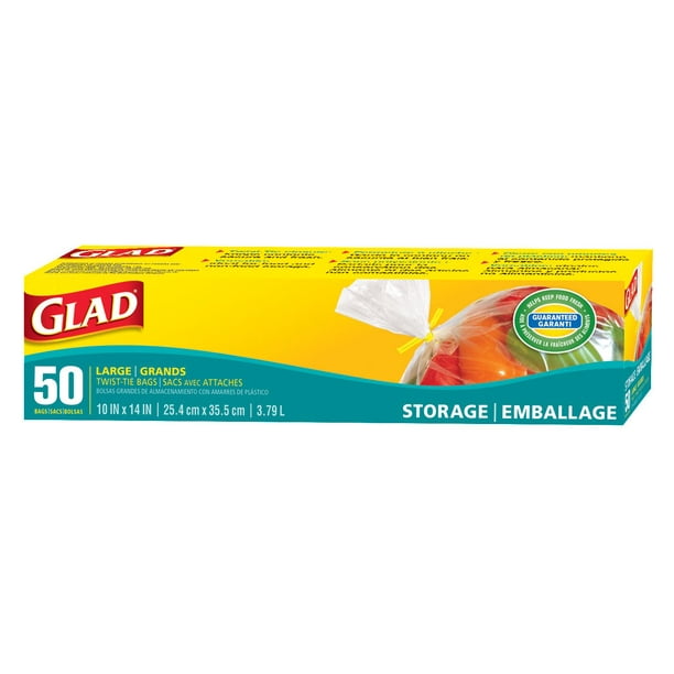 Glad® Storage Bags with TwistTies Walmart.ca