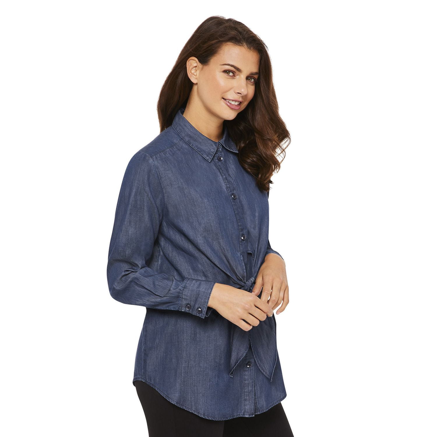 Chemise avec frange superpos e la boutonni re George pour femmes