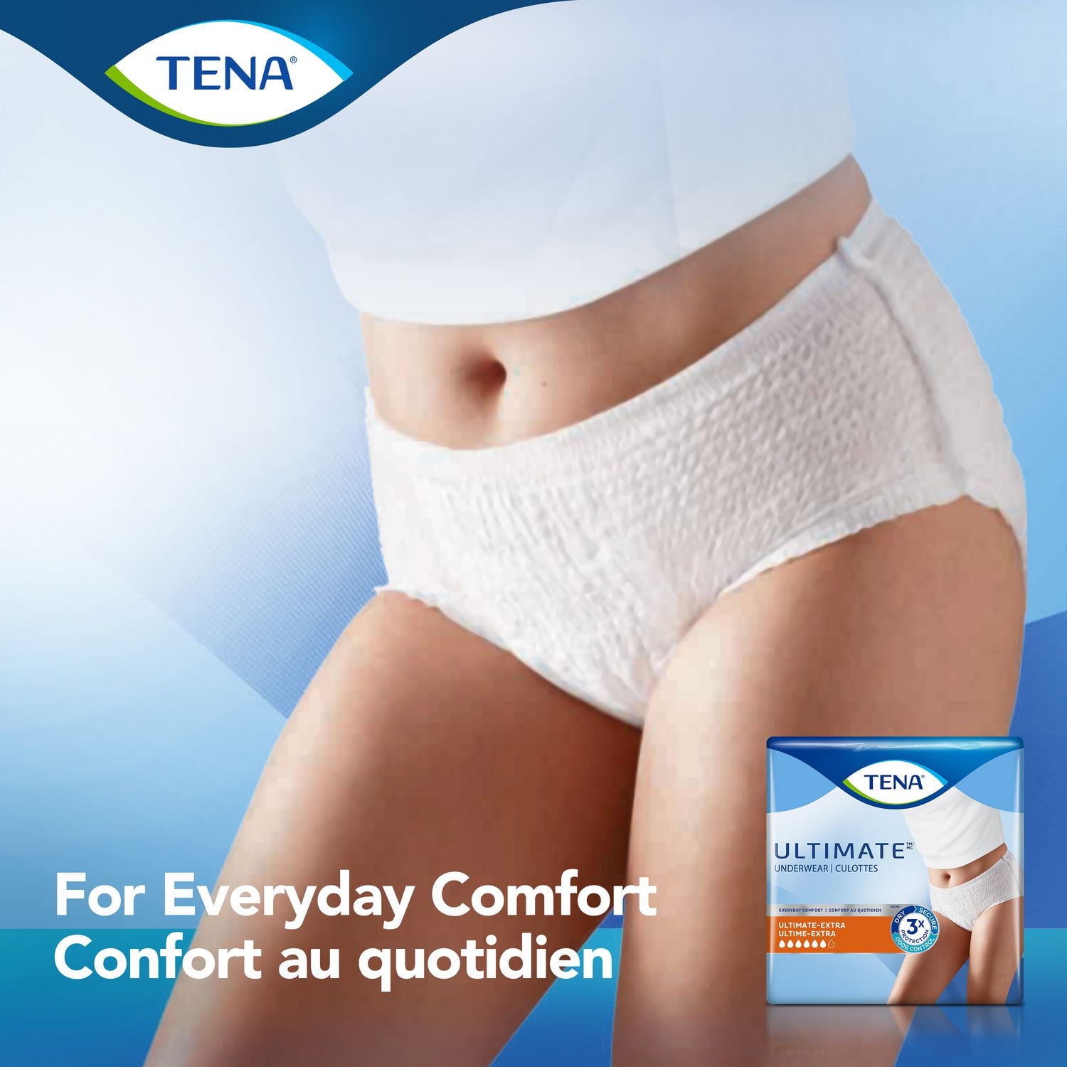 TENA® Plus Protective Incontinence Underwear, Plus Absorbency, Large