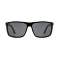 thumbnail image 2 of George Mens Black Square Aviator Sunglasses, 2 of 3