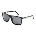 thumbnail image 1 of George Mens Black Square Aviator Sunglasses, 1 of 3