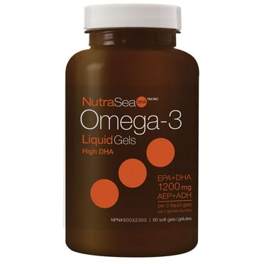 NutraSea High DHA Omega-3 Liquid Gels