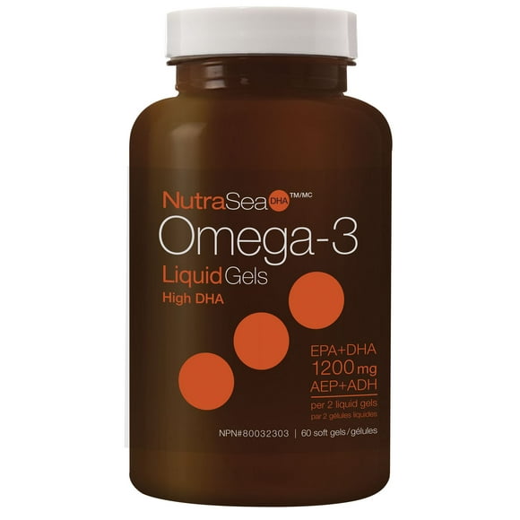 NutraSea High DHA Omega-3 Liquid Gels