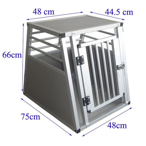 29.5”W Aluminium Crate d'animal familier de chien / Caisse de voyage en voiture