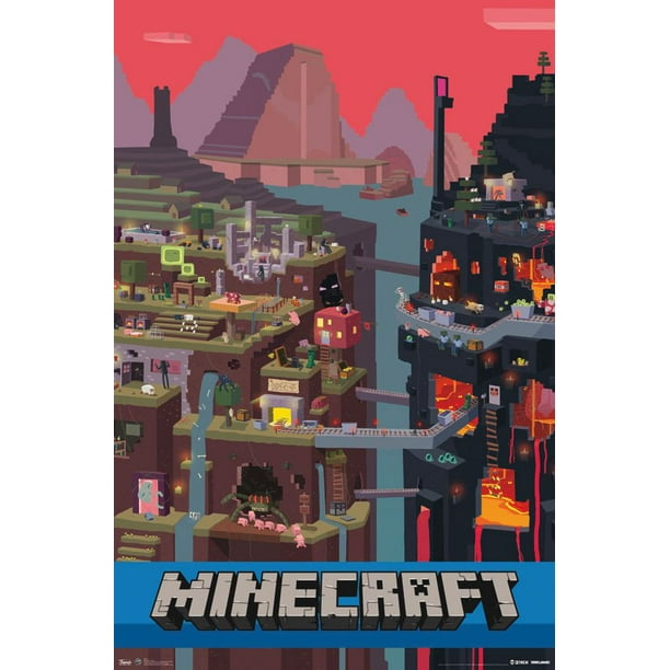 Minecraft Cube affiche