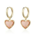 thumbnail image 2 of Luxury Designs Boucle d’oreille en quartz rose plaqué or, 2 of 2