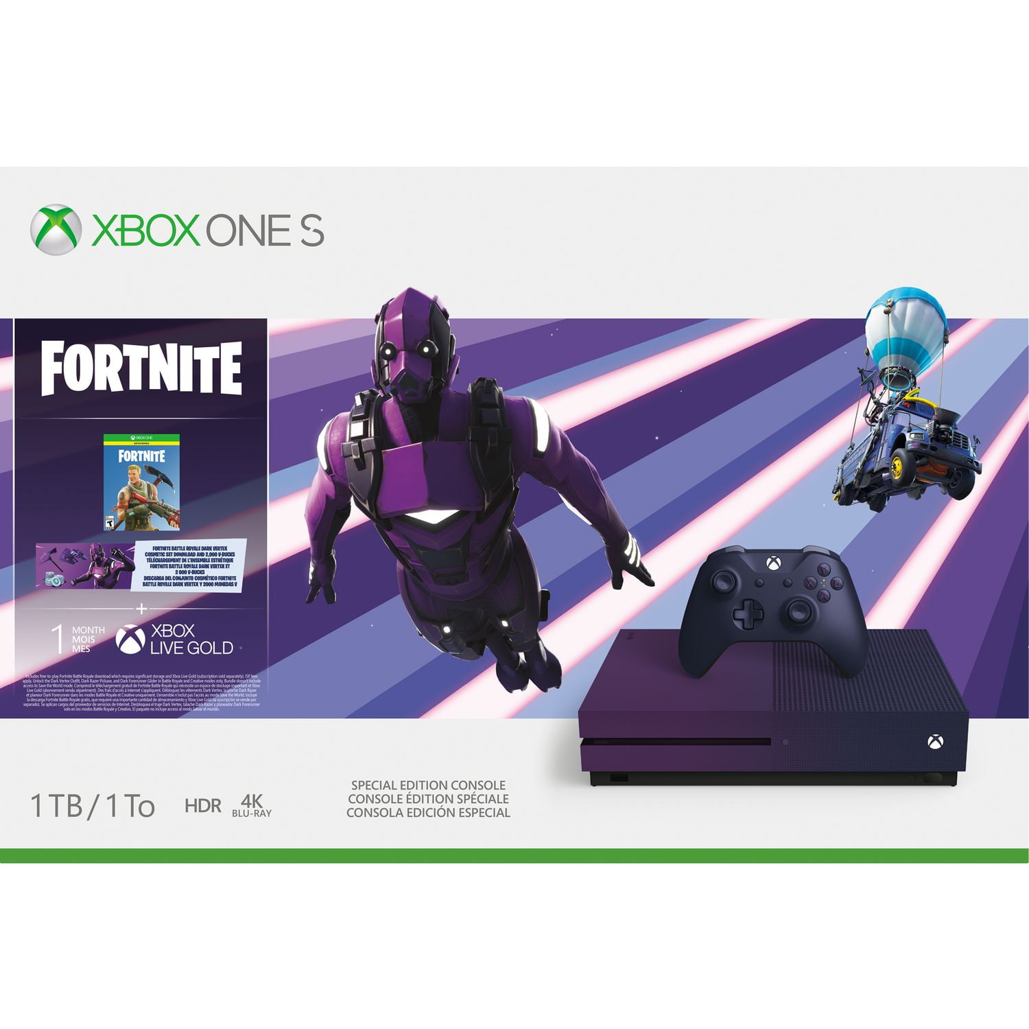 Xbox One S 1TB Console - Fortnite Battle Royale Special Edition