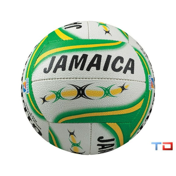 Ballon de netball taille 5 Gilbert, réplique Jamaïque