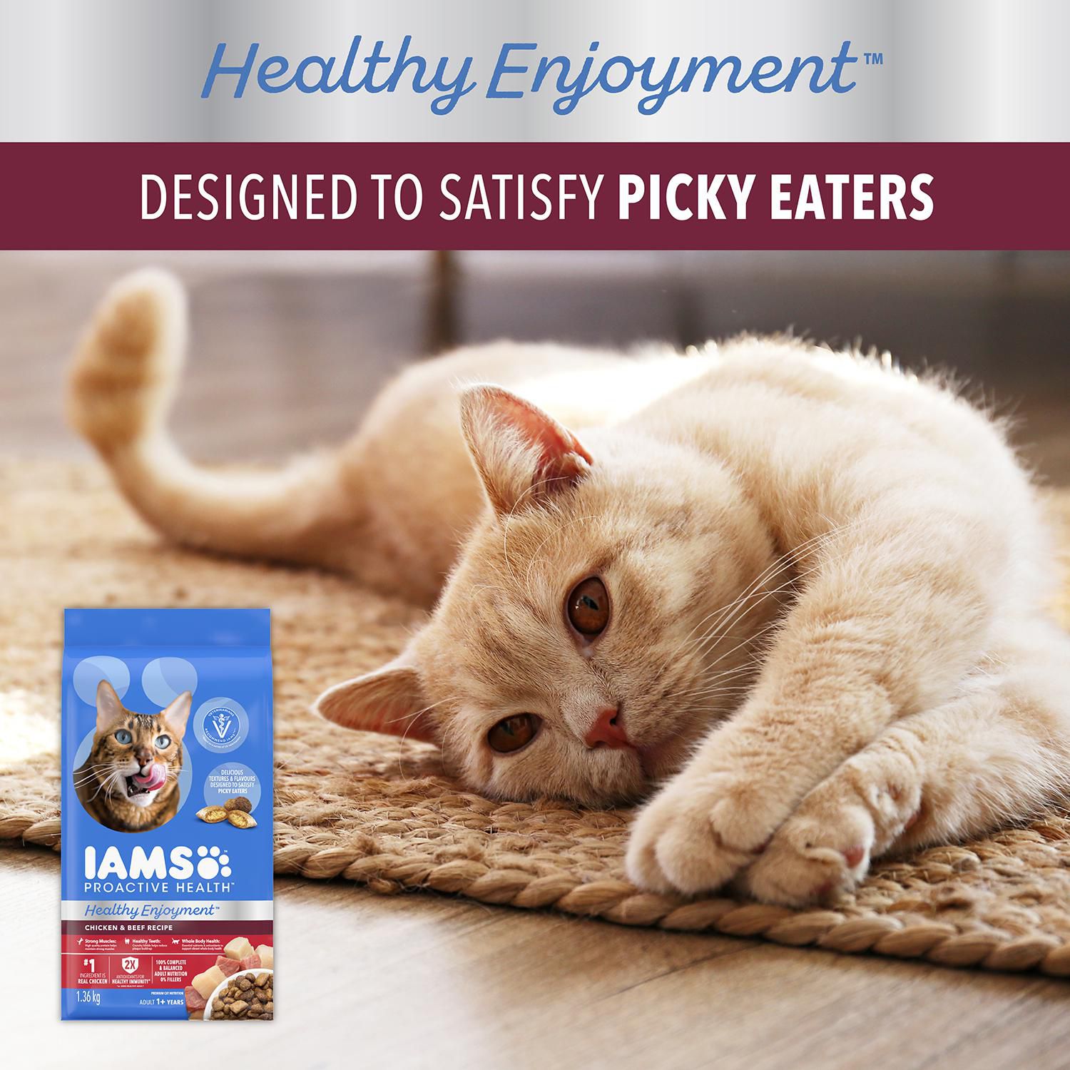 Iams Proactive Health Healthy Enjoyment Chicken Beef Adult Dry