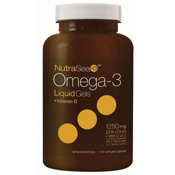 Gélules liquides NutraSea Oméga-3 + vitamine D