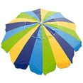 thumbnail image 2 of Rio Brands 7' Alternating 20-Panel Beach Umbrella with Sand Anchor and Carrying Bag, Multi, 2 of 4
